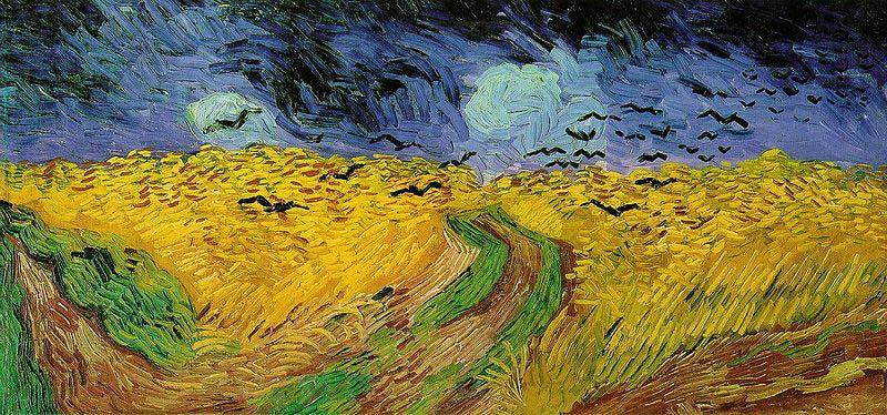 Vincent Van Gogh Wheat Field with Crows Norge oil painting art